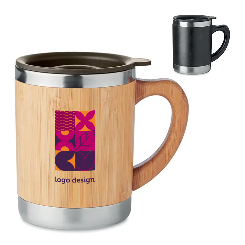 Double-walled coffee mug