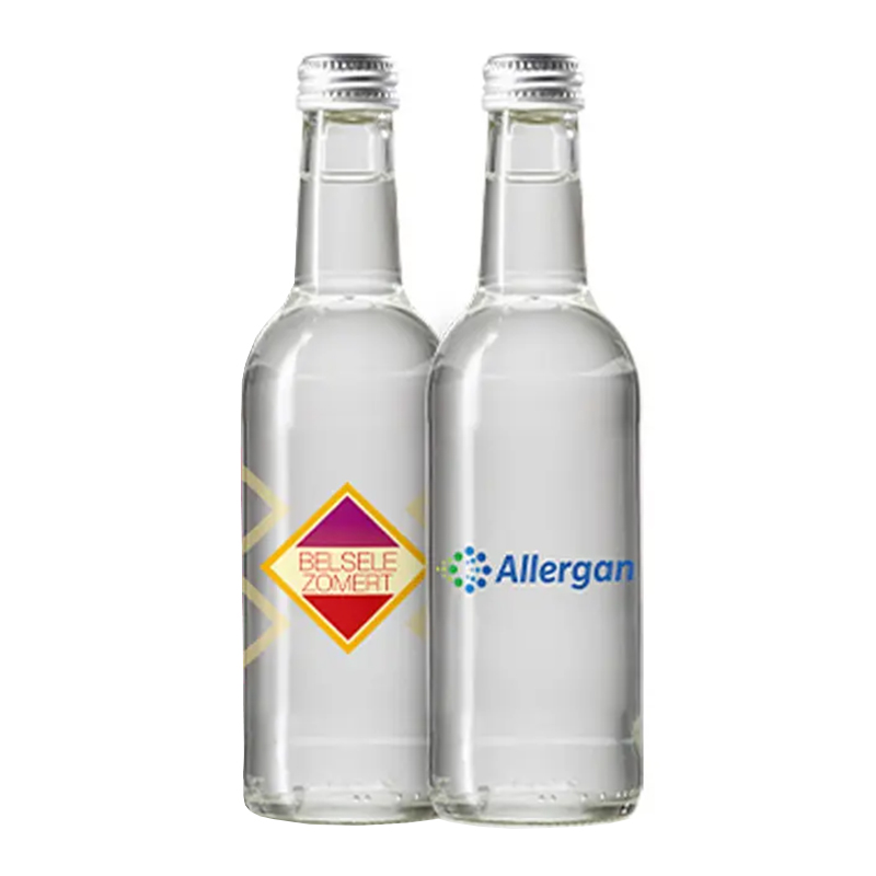 Glass bottle 330 ml water