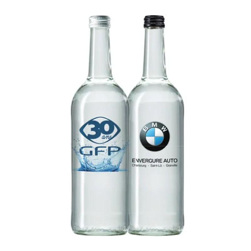 Glass bottle 750 ml water