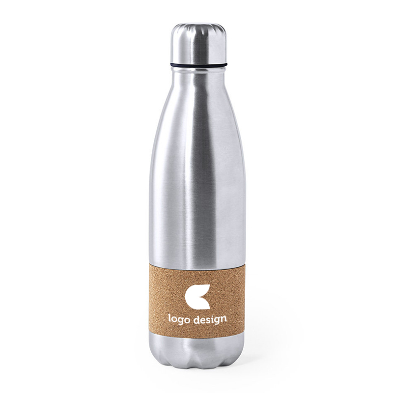 Stainless steel bottle with cork