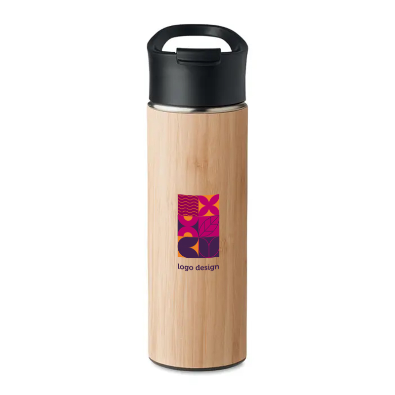 Thermos bottle with handle