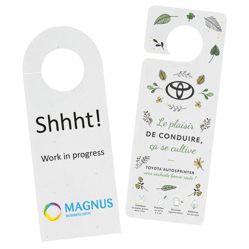 Seed paper door hanger | Eco gift