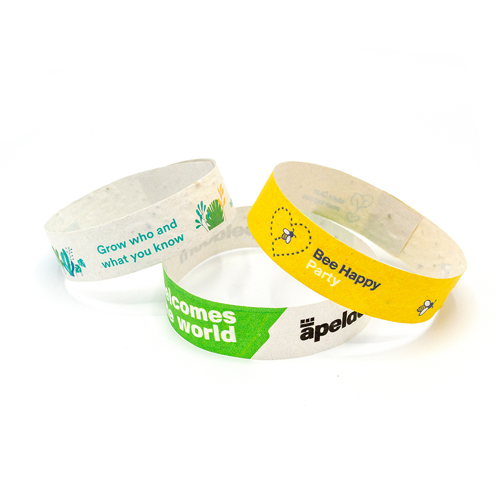 Wristband seed paper
