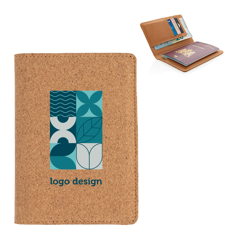 Cork passport holder