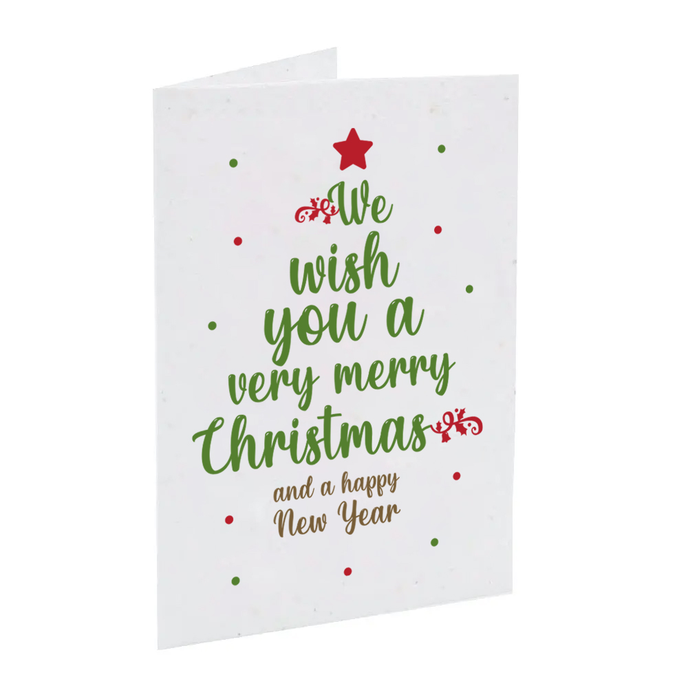 A5 seed paper Christmas card