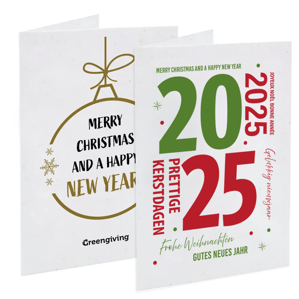 Seed paper Christmas card