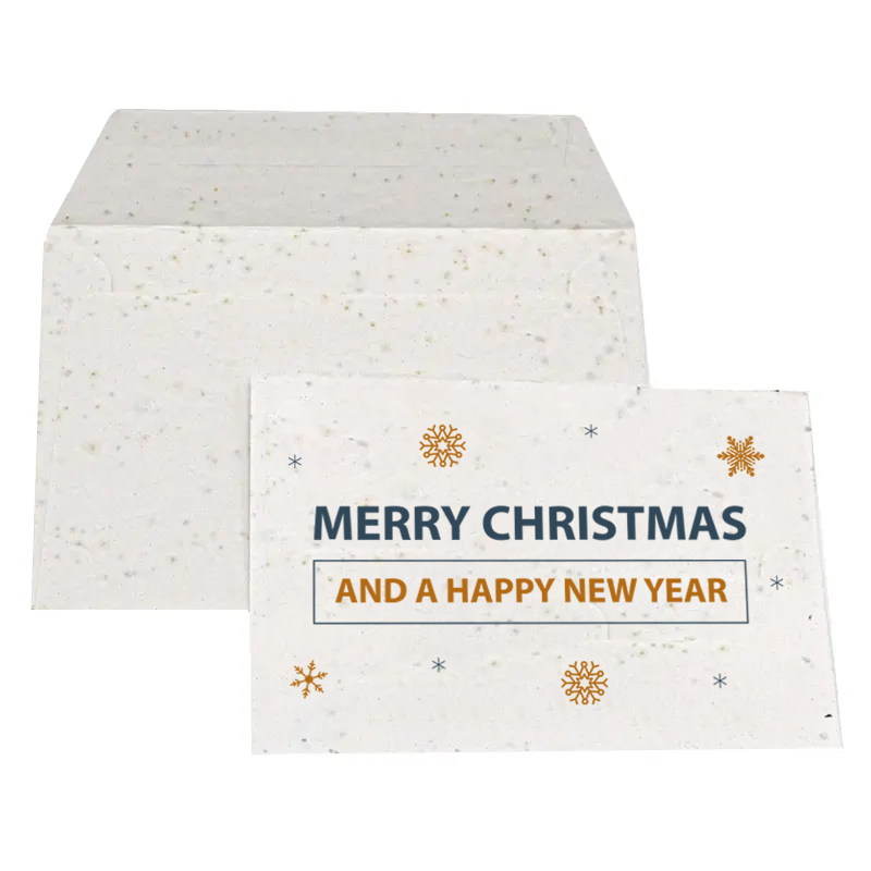 Christmas card seed paper A5