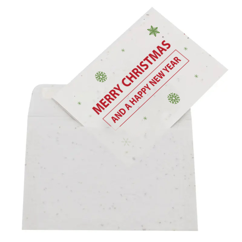 Christmas card seed paper A6