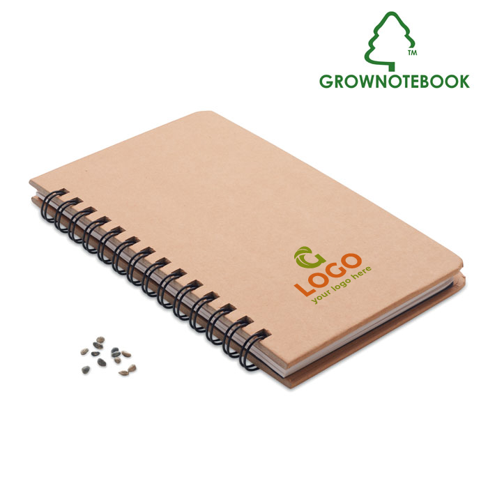Notebook with seeds