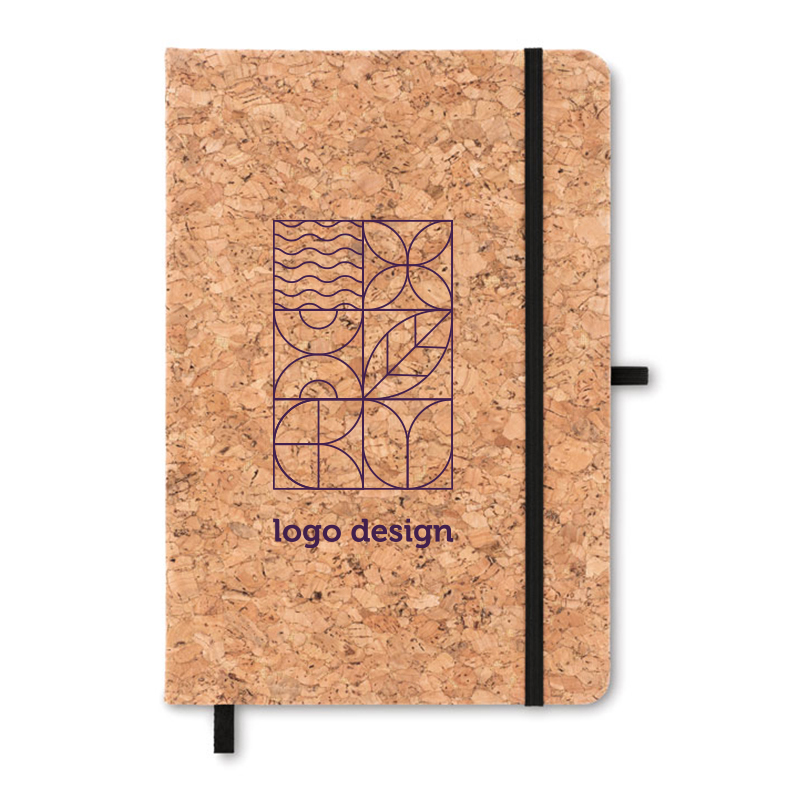 A5 notebook with cork cover