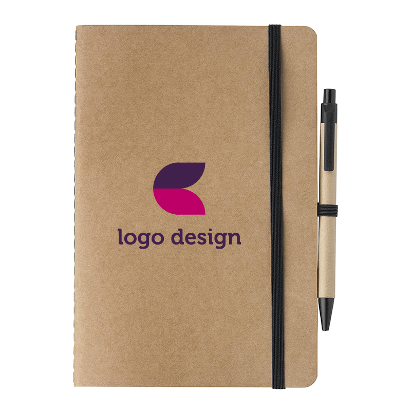 A5 notebook with pen