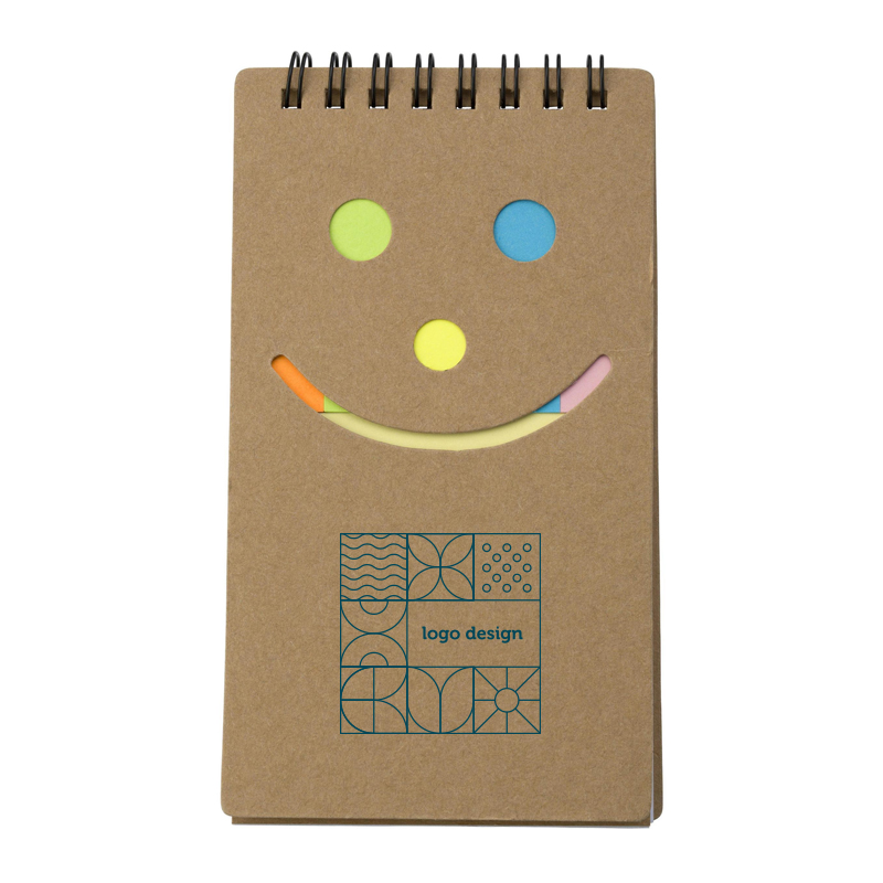 Notebook with smiley