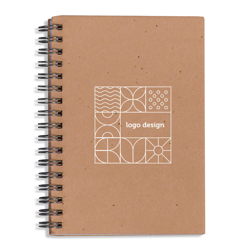 Spiral notebook seed paper