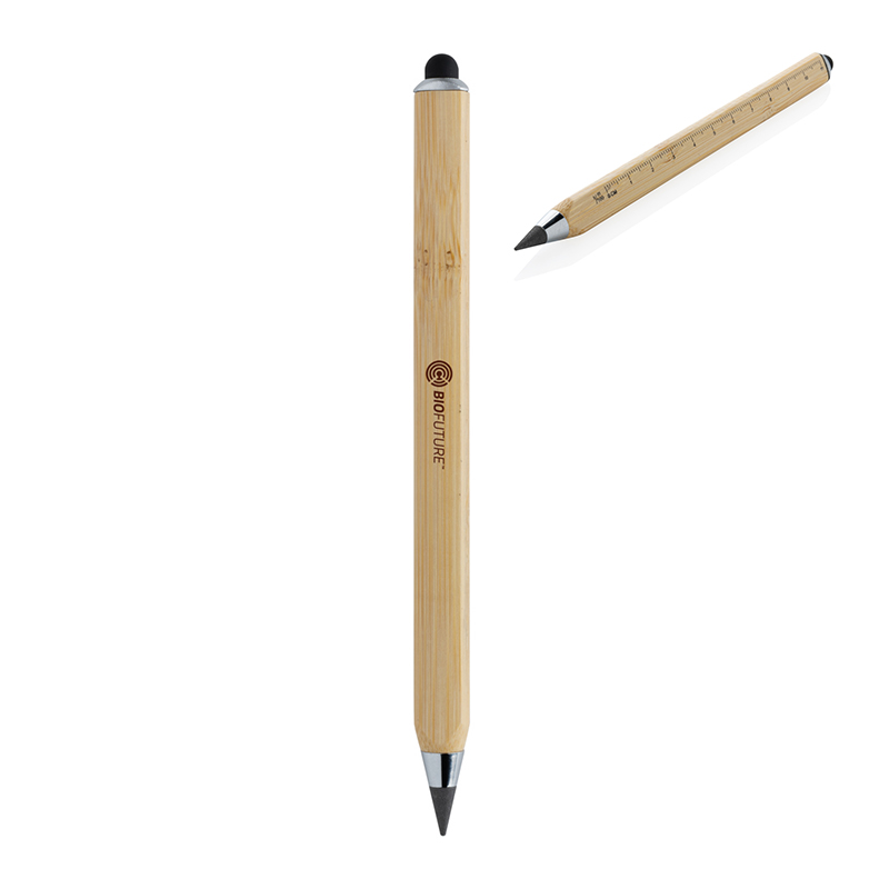 Bamboo pencil with ruler