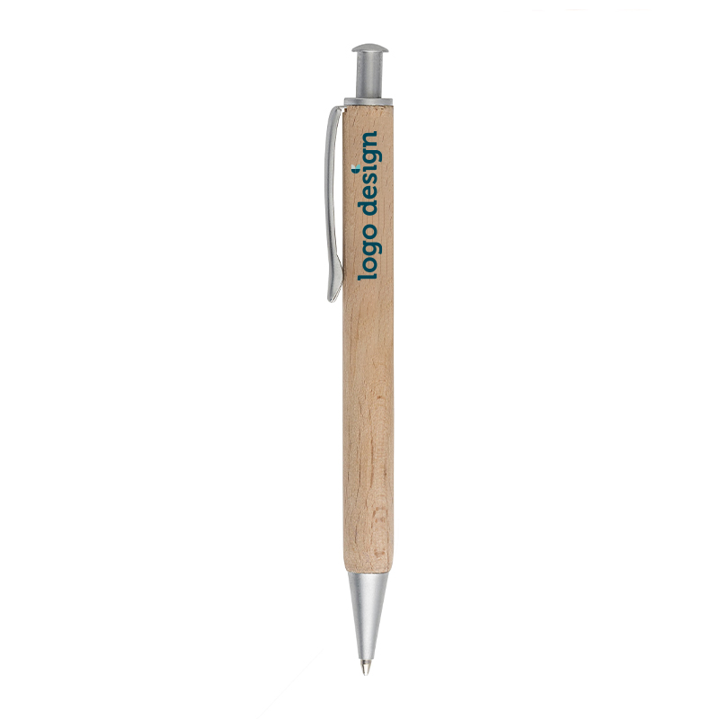 Beech wood ballpoint pen