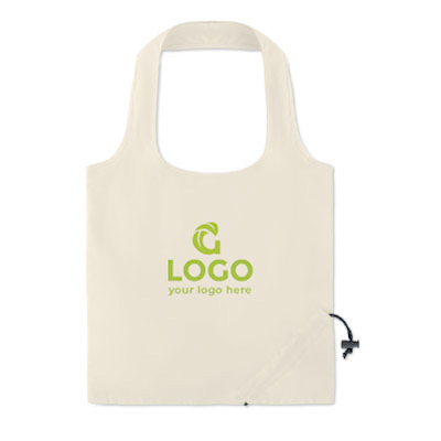 Foldable cotton shopping bag - Image 1