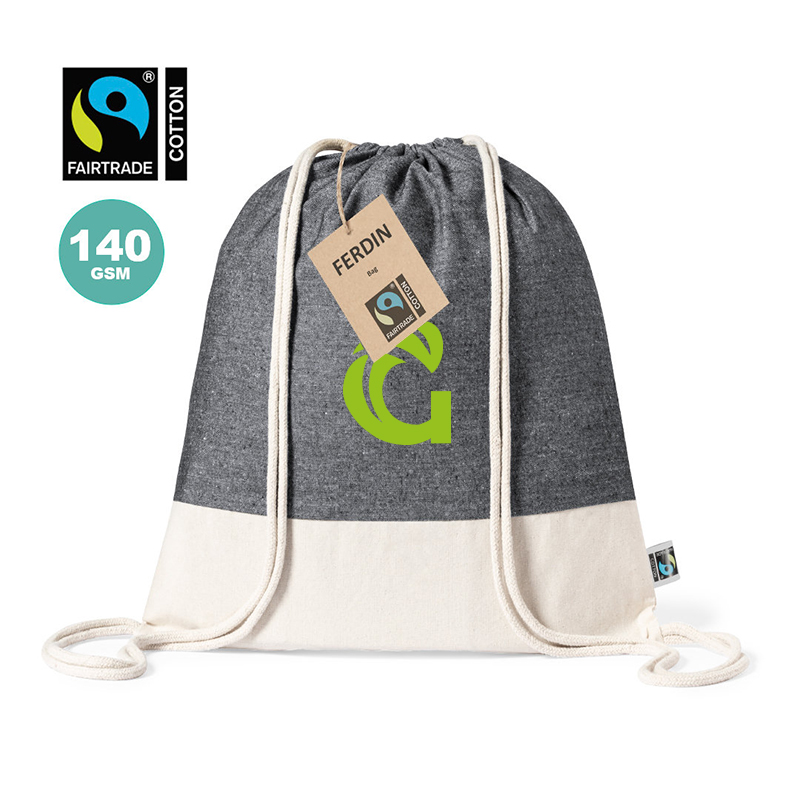Printed Fairtrade cotton bags 