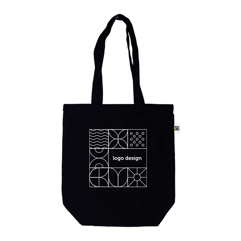 Fairtrade shopper canvas black