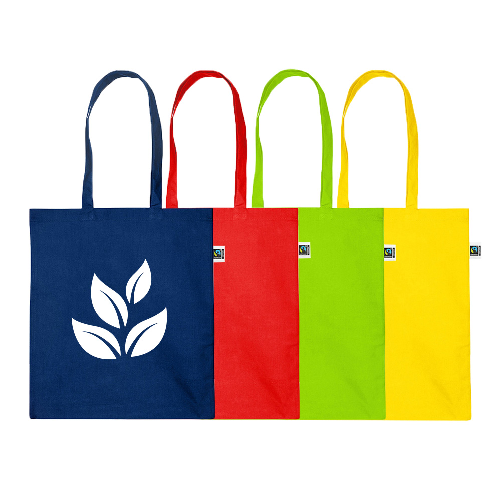 Fairtrade cotton bag | coloured