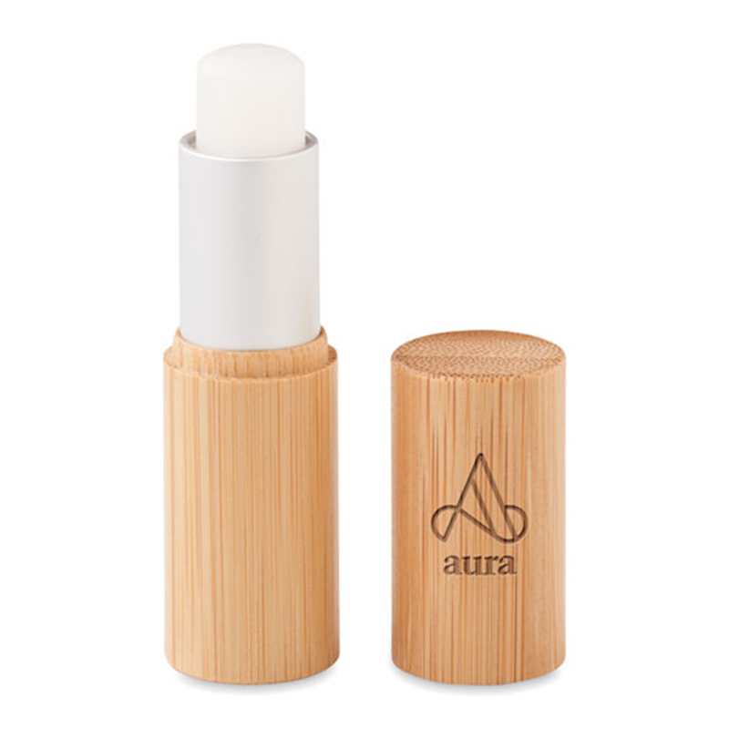 Lip balm in bamboo stick