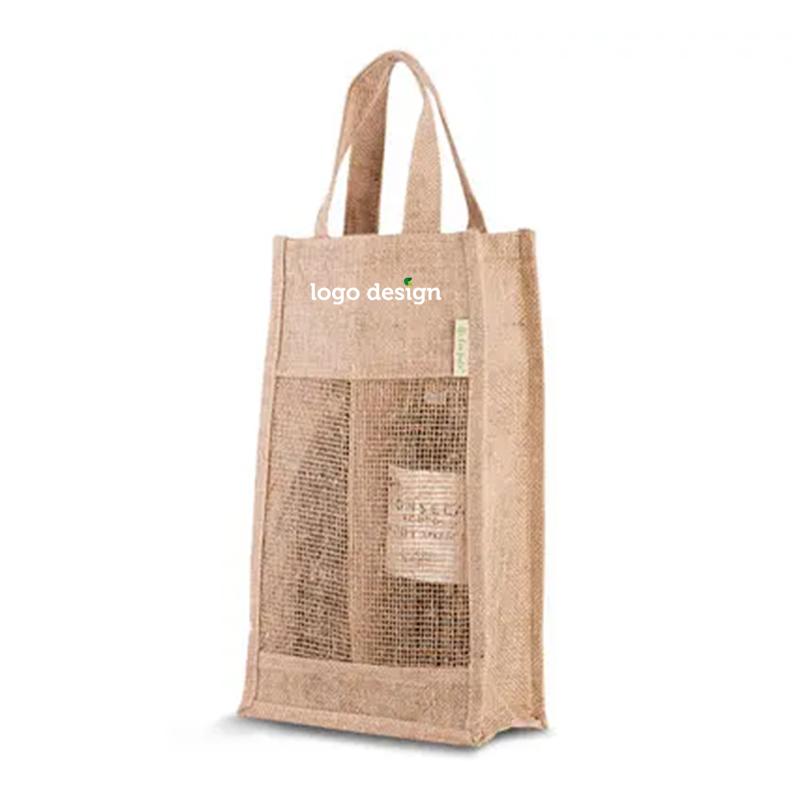 Jute wine bag (2 bottles)