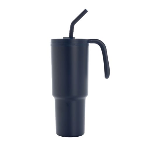 Tumbler with straw and handle - Image 2