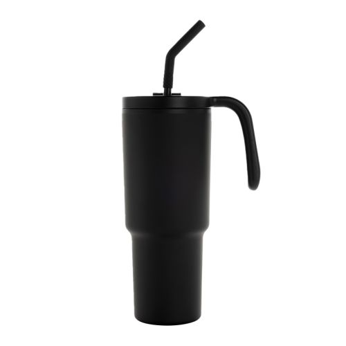 Tumbler with straw and handle - Image 3