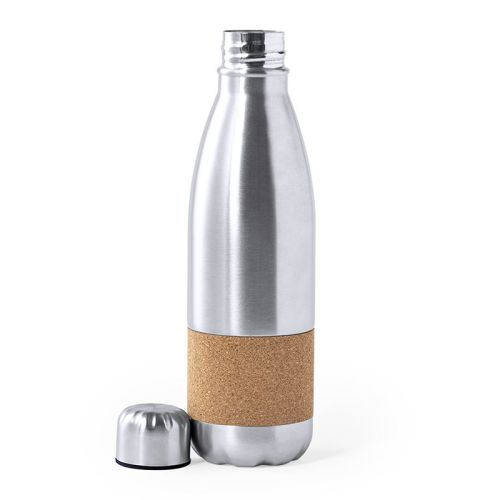 Stainless steel bottle with cork - Image 2