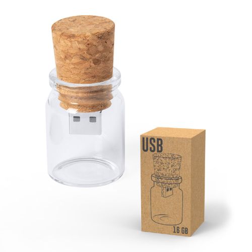 Cork USB in glass jar - Image 2