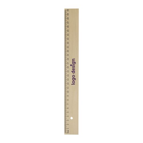 Wooden ruler | 30 cm - Image 1