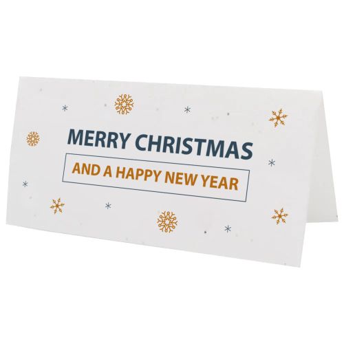 Seed paper Christmas card folded - Image 1