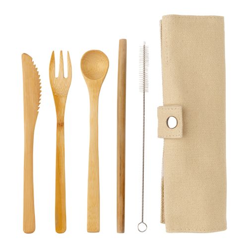 Bamboo cutlery set - Image 2