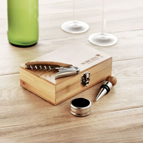 Bamboo wine set - Image 4