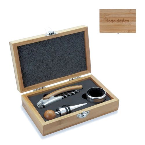 Bamboo wine set - Image 1