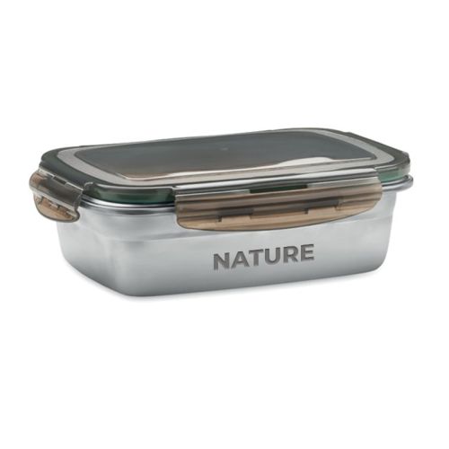 Recycled stainless steel lunch box - Image 1