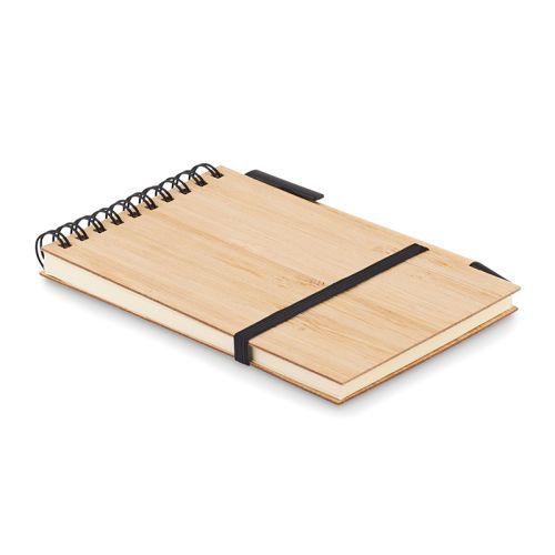 Bamboo notebook A6 with pen - Image 5