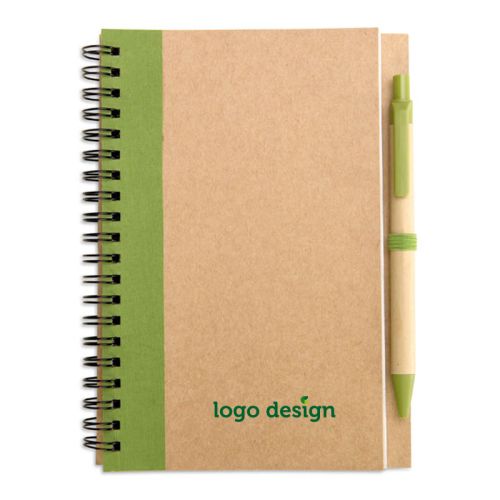 Recycled notebook with pen - Image 1