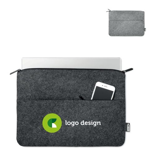 Laptop sleeve RPET felt - Image 1