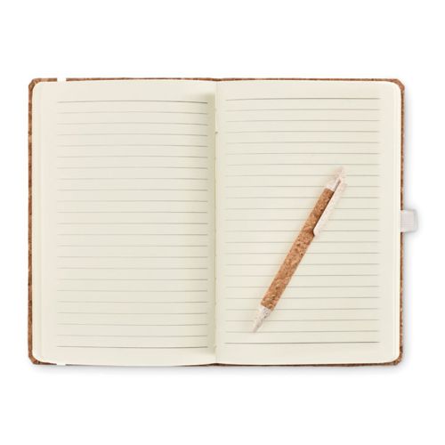 Cork notebook with pen - Image 4