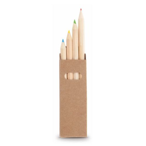 4 wooden pencils in a box - Image 2