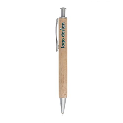 Beech wood ballpoint pen - Image 1