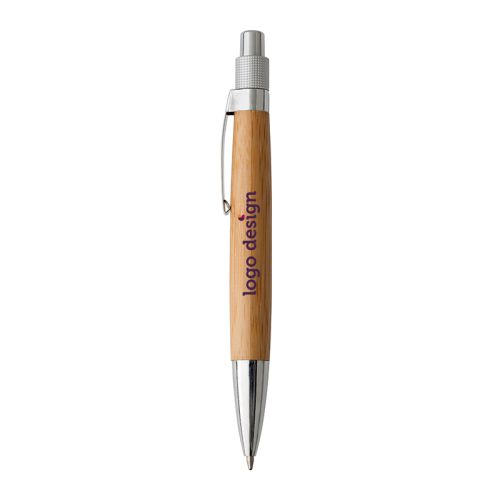 Puffed up bamboo ballpoint pen - Image 1