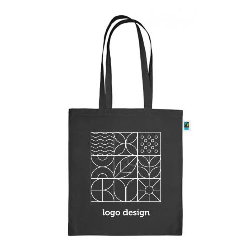 Fairtrade carrier bag black - Image 1