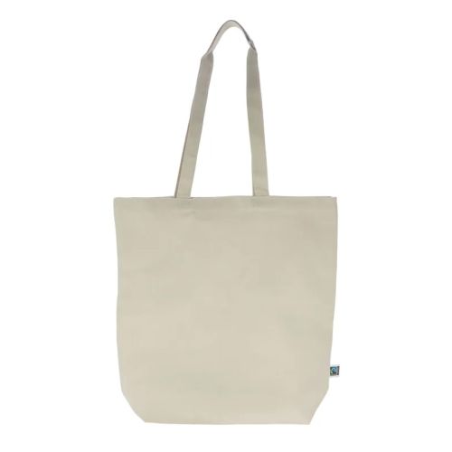 Fairtrade cotton bag | ecru - Image 2