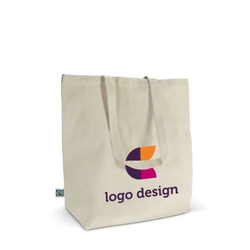 Fairtrade cotton bag | ecru - Image 1