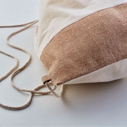 Cotton backpack with jute - Image 4