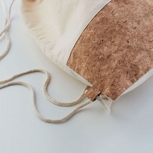 Cotton backpack with cork - Image 3