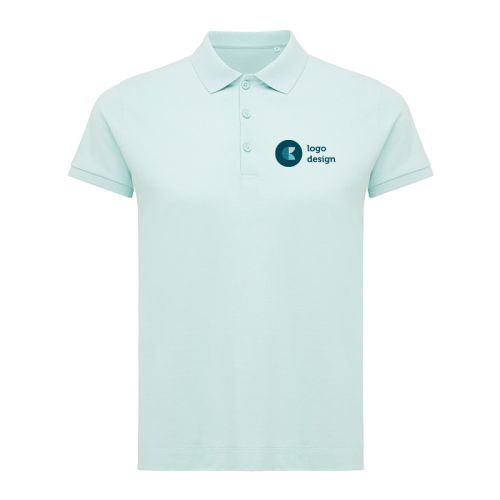 Women's polo shirt recycled cotton - Image 1