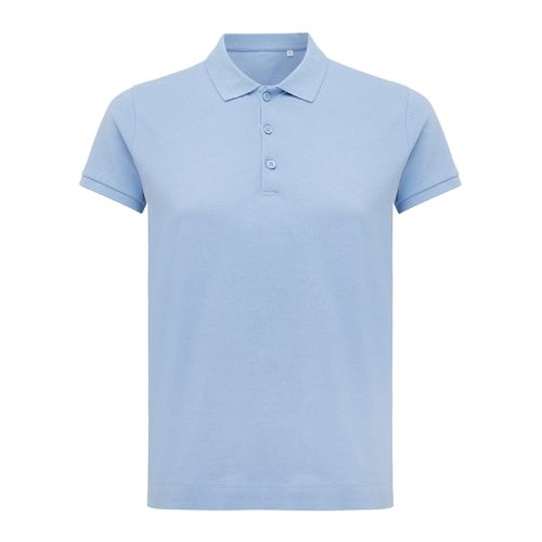 Women's polo shirt recycled cotton - Image 3